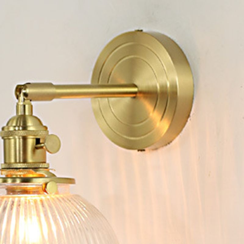 Valentina Luxury Globe/Flower Glass Vanity Wall Lamp, Gold, Bedroom | ventumra