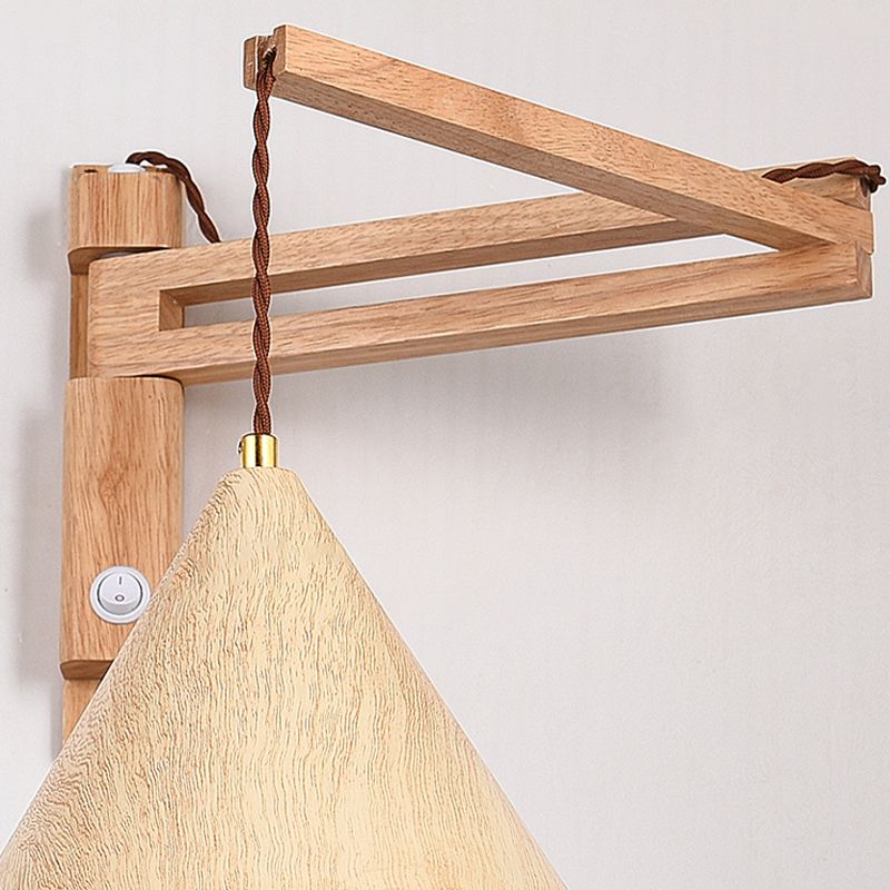 Muto Adjustable Wall Lamp, Wood/Metal, 2 Color, Living Room | ventumra