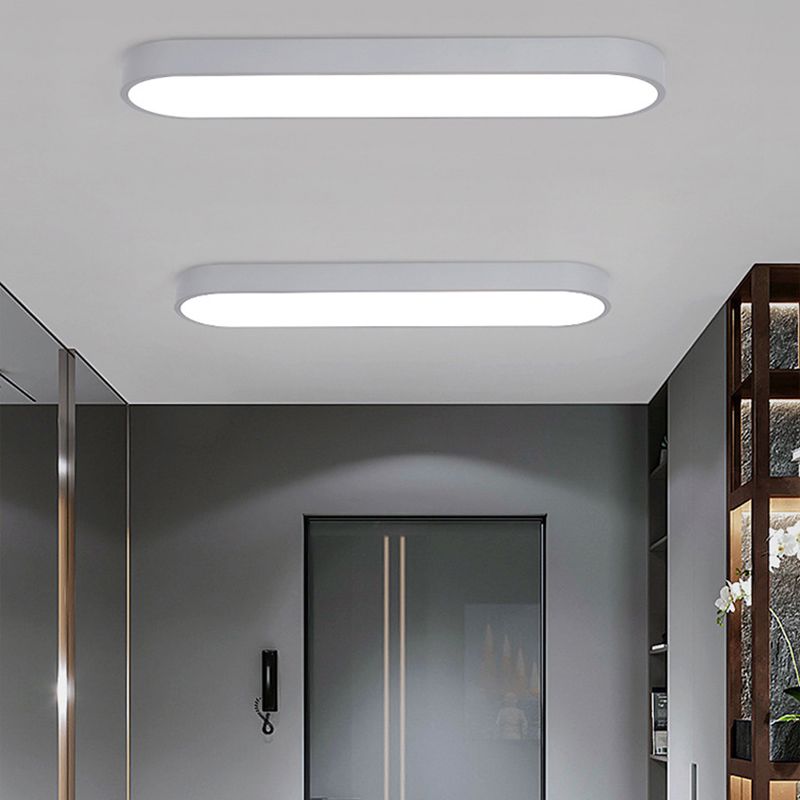 Arisha Oval Flush Mount LED Ceiling Light, Black/White/Grey/Gold | ventumra