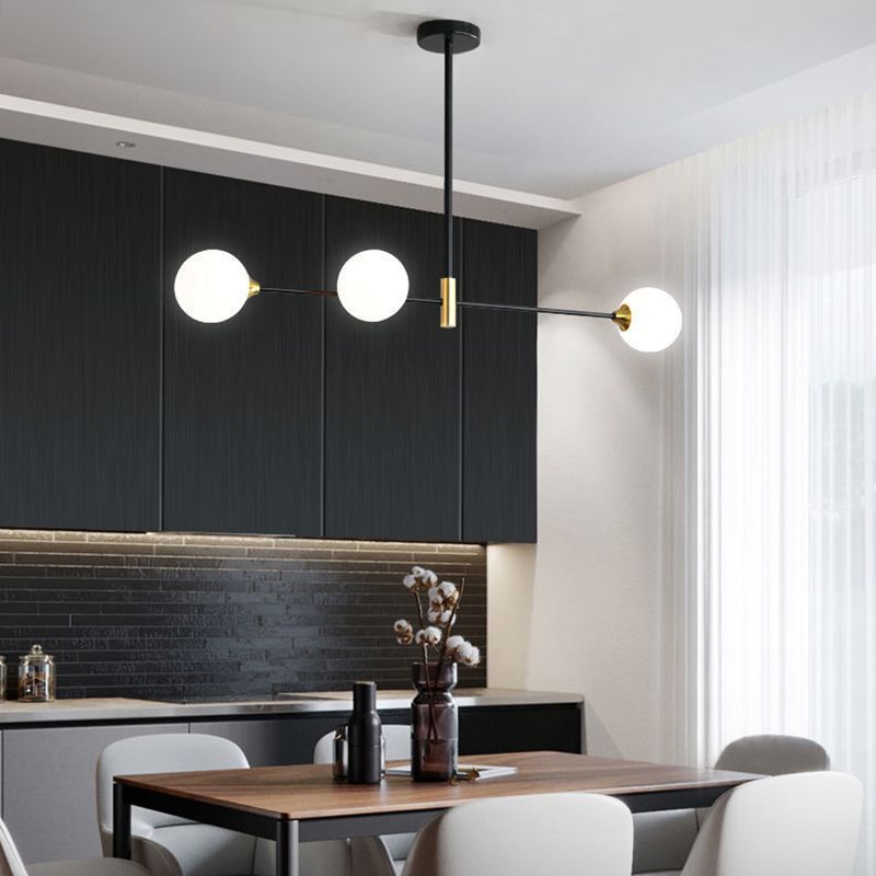 Valentina Nordic Bubble Metal Pendant Light, Black | ventumra