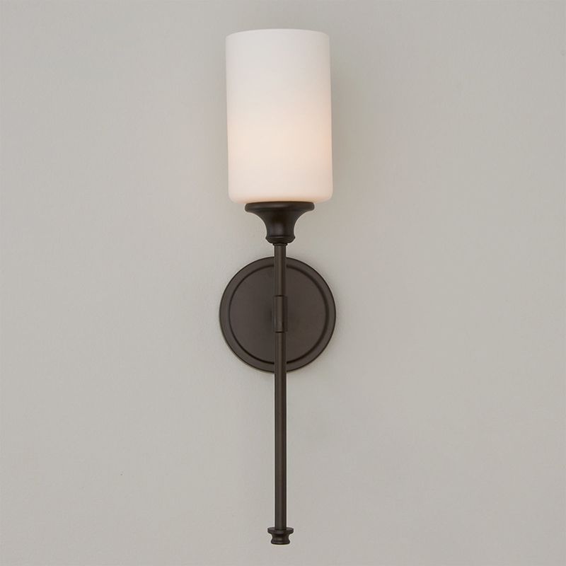 Tiffany Nordic Vanity Metal Glass Minimalism Wall Lamp, Black/Silver | ventumra