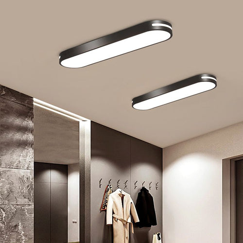 Arisha Oval Flush Mount LED Ceiling Light, Black/White/Grey/Gold | ventumra