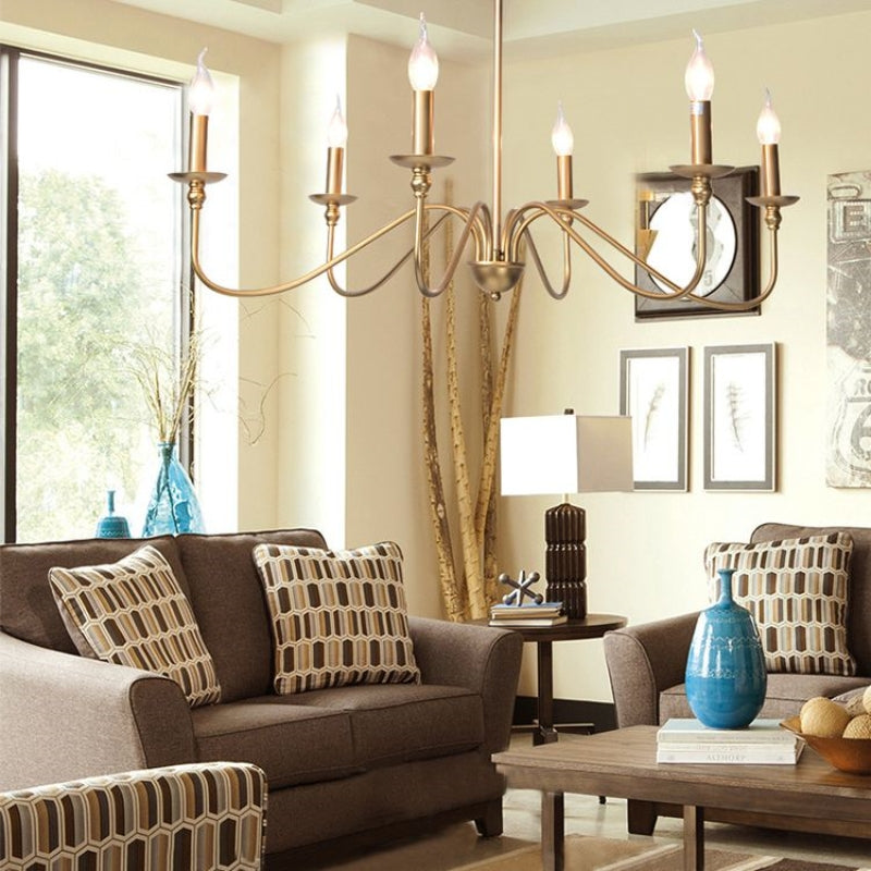 Orix Retro Vintage Candle Metal Chandelier | ventumra