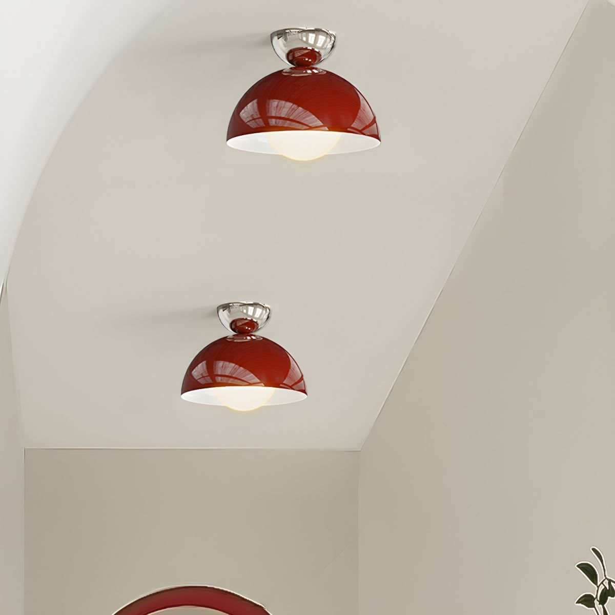 Valentina Simple Modern LED Flush Mount Ceiling Light Metal Balcony | ventumra