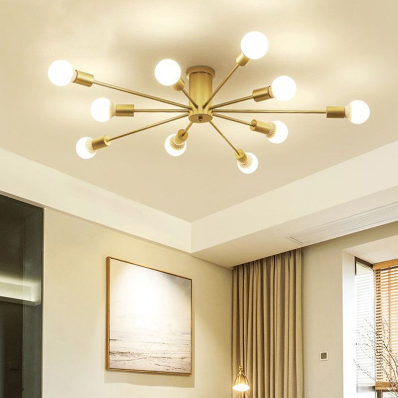 Valentina Modern Globe Bubble Flush Mount Ceiling Light | ventumra