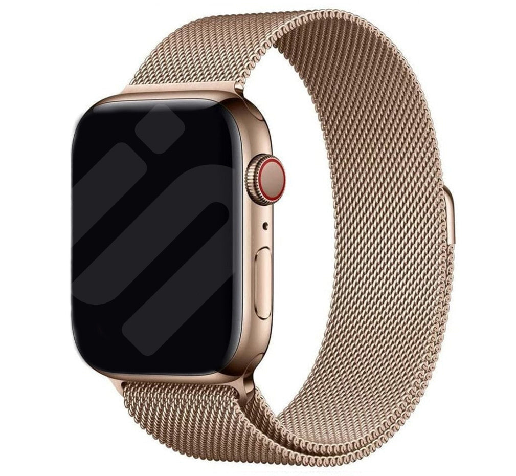 Řemínek Milanese pro Apple Watch v růžovém zlatě s elegantním provedením | Ventumra