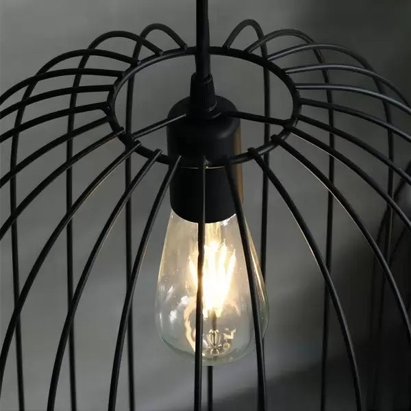 Aurora Cage Floor Lamp with Striped Design for Modern Interiors