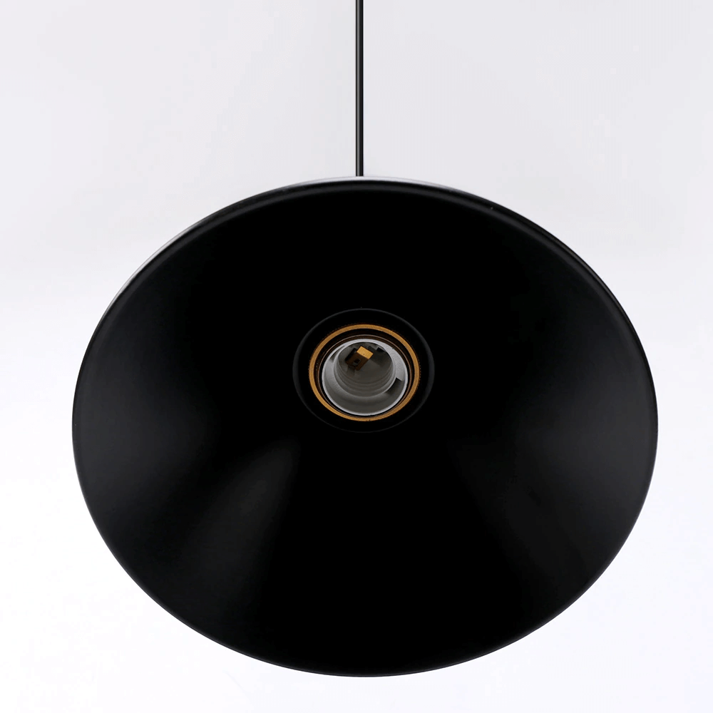 Elora Brass Cone Pendant Light in Vintage Industrial Style