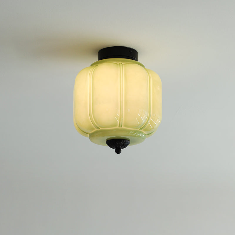 Elyra Green Glass Ceiling Lamp | ventumra