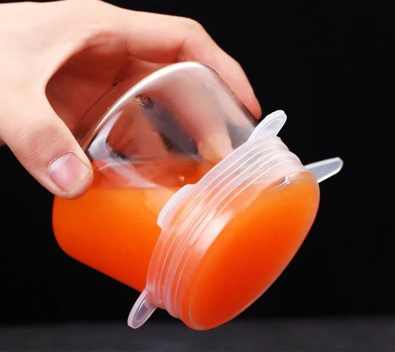 FlexiCover SmartSeal — 6 Reusable Silicone Food Lids