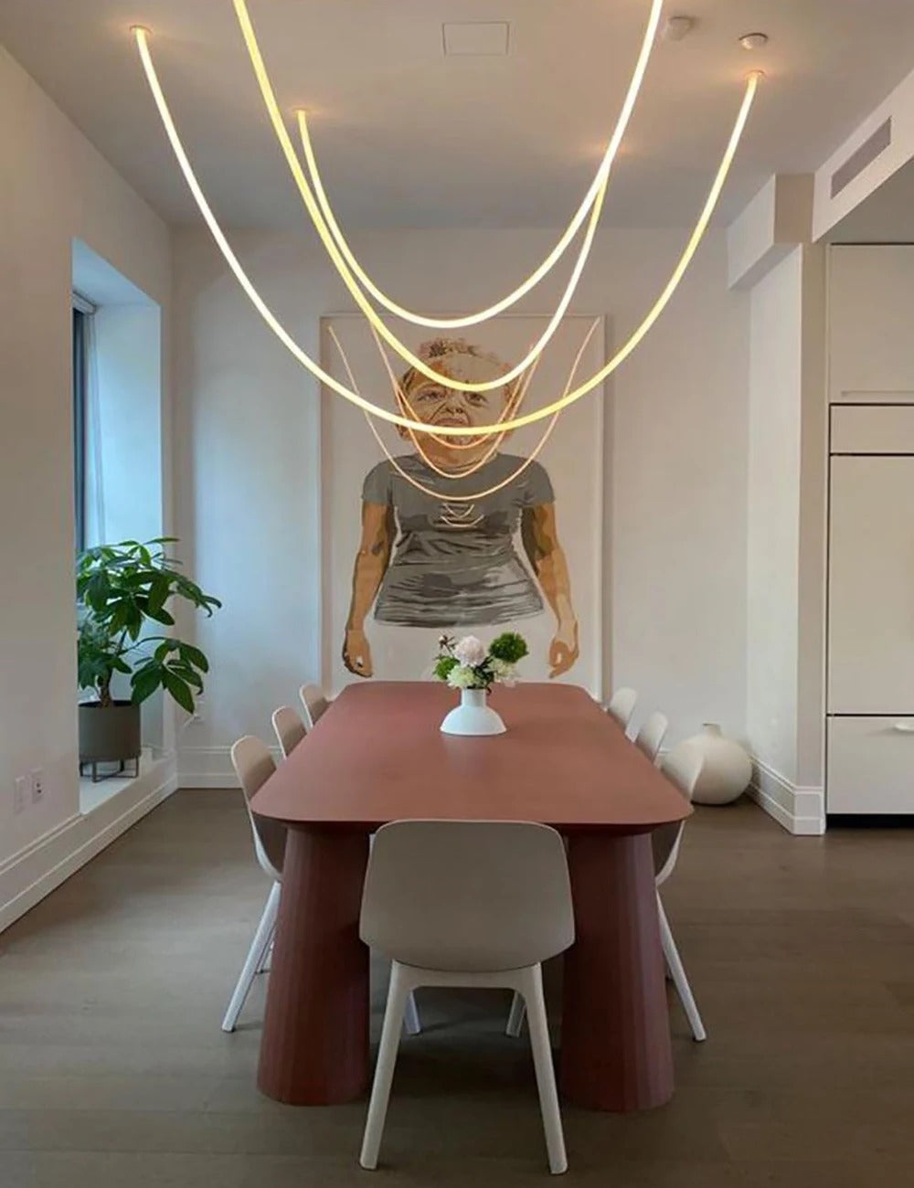 AstraLoop Pendant Light With Flexible LED Loop Tubes
