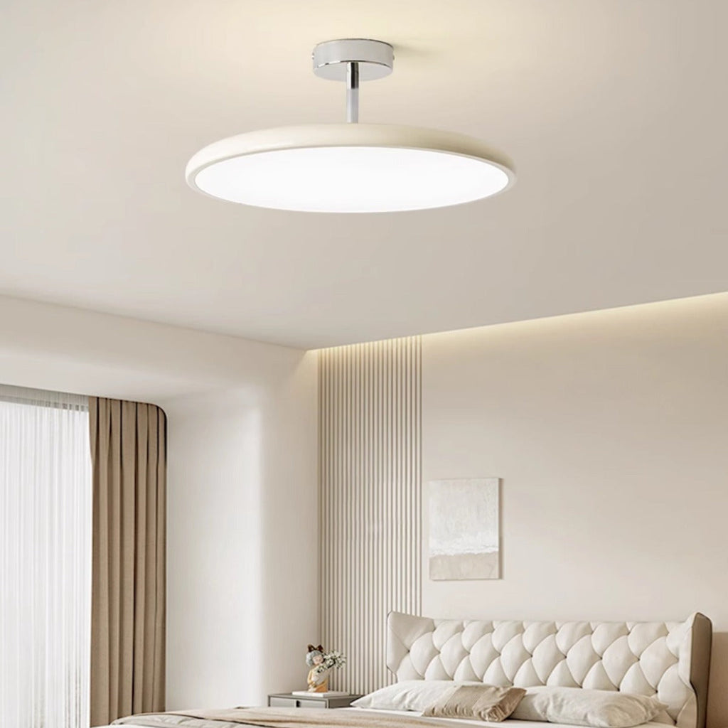 Valentina Vintage Flush Mount Ceiling Light Metal Red/White/Green LED Bedroom | ventumra