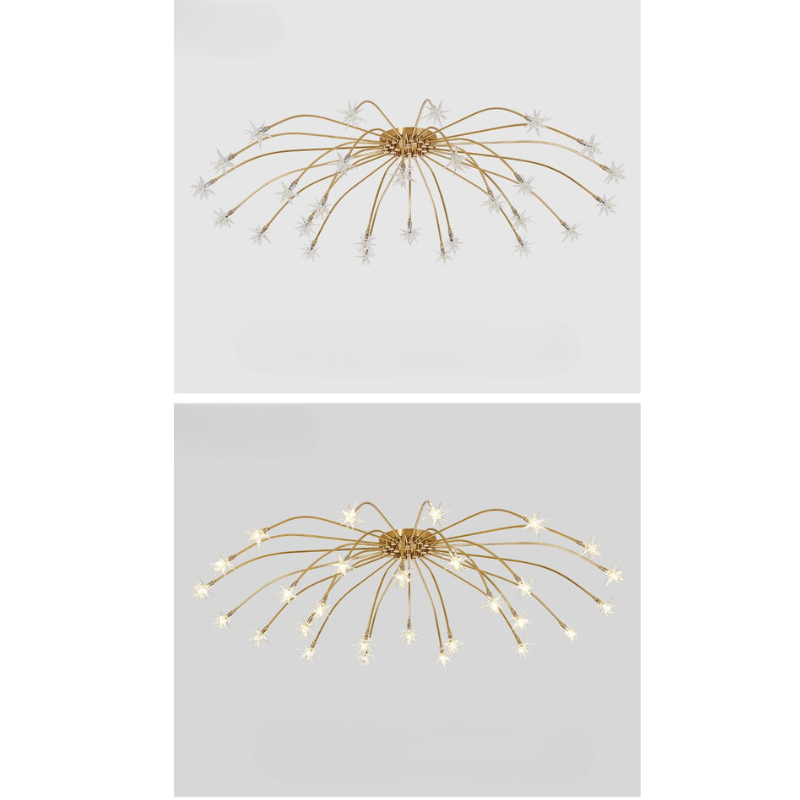 Arisha Art Deco Starry  Flush Mount Ceiling Light | ventumra