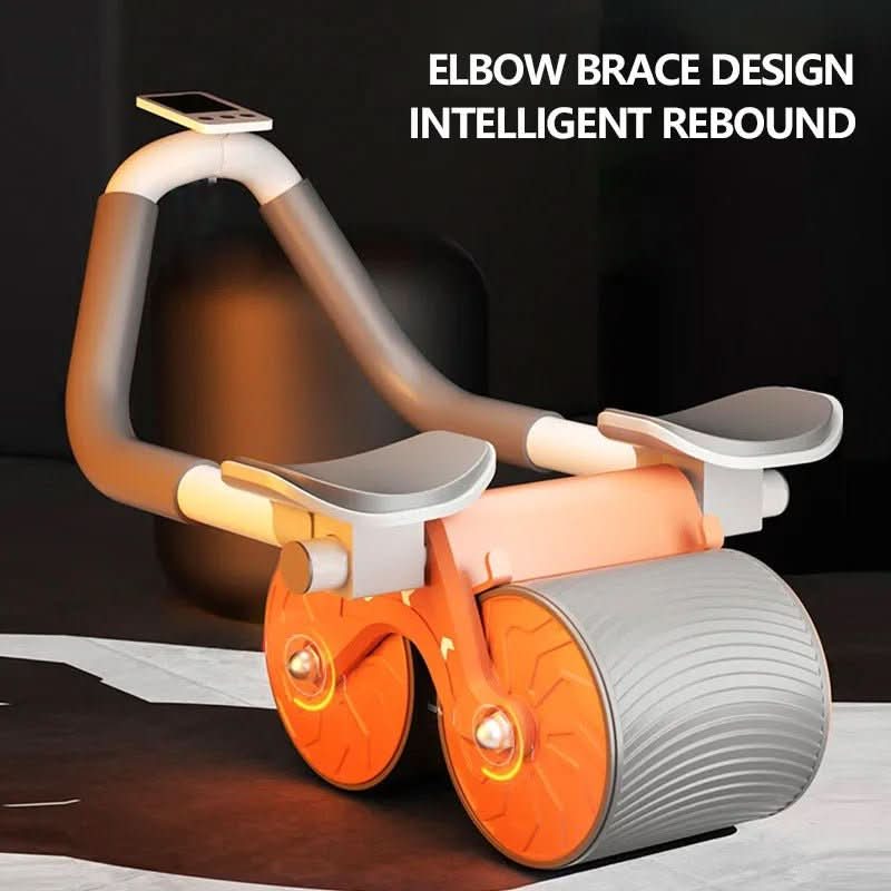 PulseFlex Fitness Roller — Spring-Assisted Design and Integrated Return Mechanism for Abdominal and Hip Training