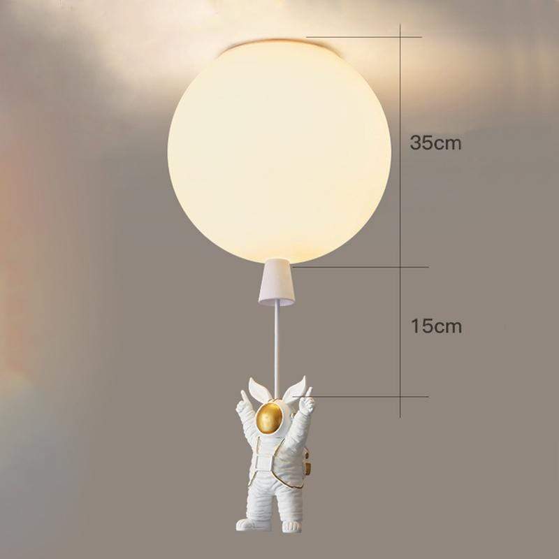 Aria Astronaut Balloon Flush Mount Ceiling Light, L 20/25/30/35cm | ventumra