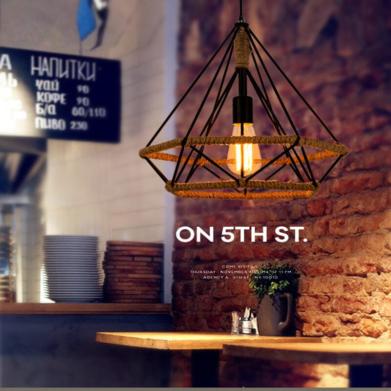 Auriel Twine Lamp Nordic Vintage Handcrafted Lighting
