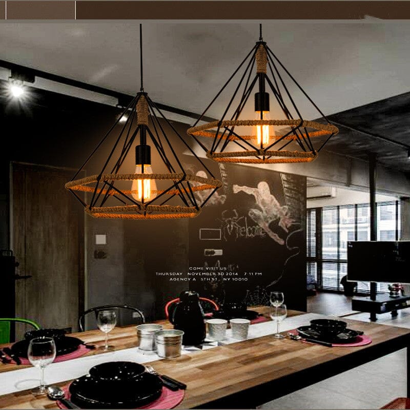Auriel Twine Lamp Nordic Vintage Handcrafted Lighting