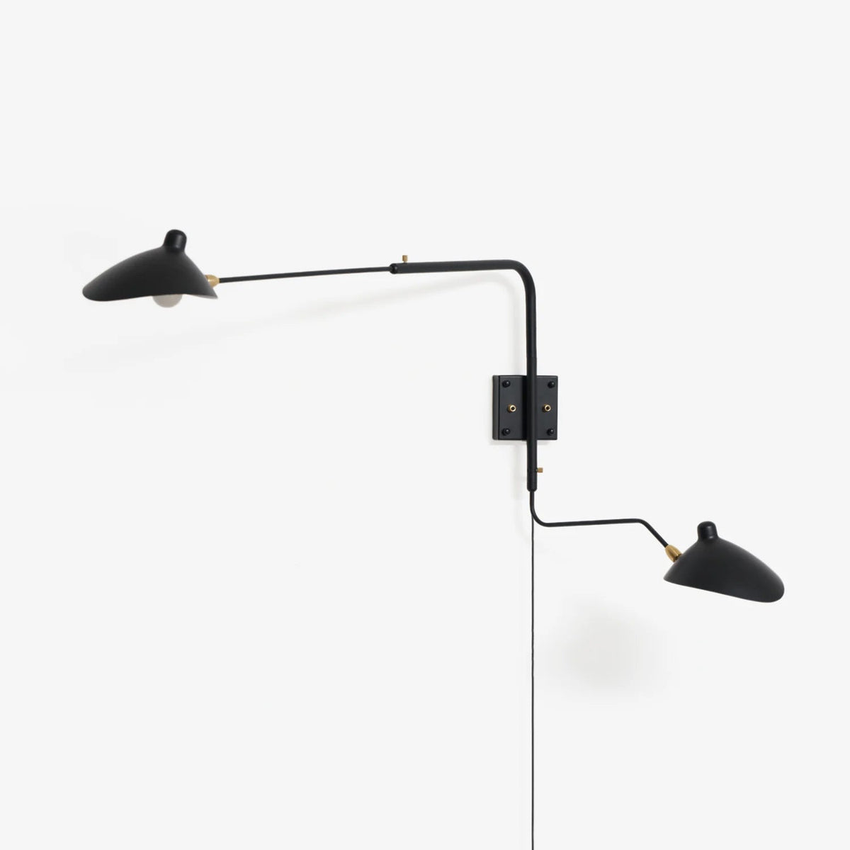 Adjustable Long Arm Metal Wall Sconce with Rotating Shade | Ventumra