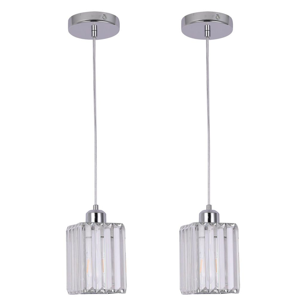 Lumistra Crystal Glass Pendant Light for Living Rooms