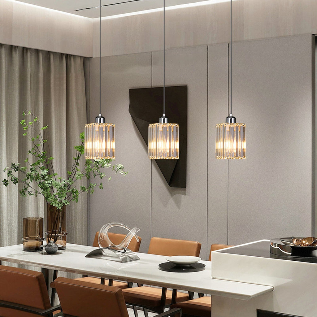 Lumistra Crystal Glass Pendant Light for Living Rooms