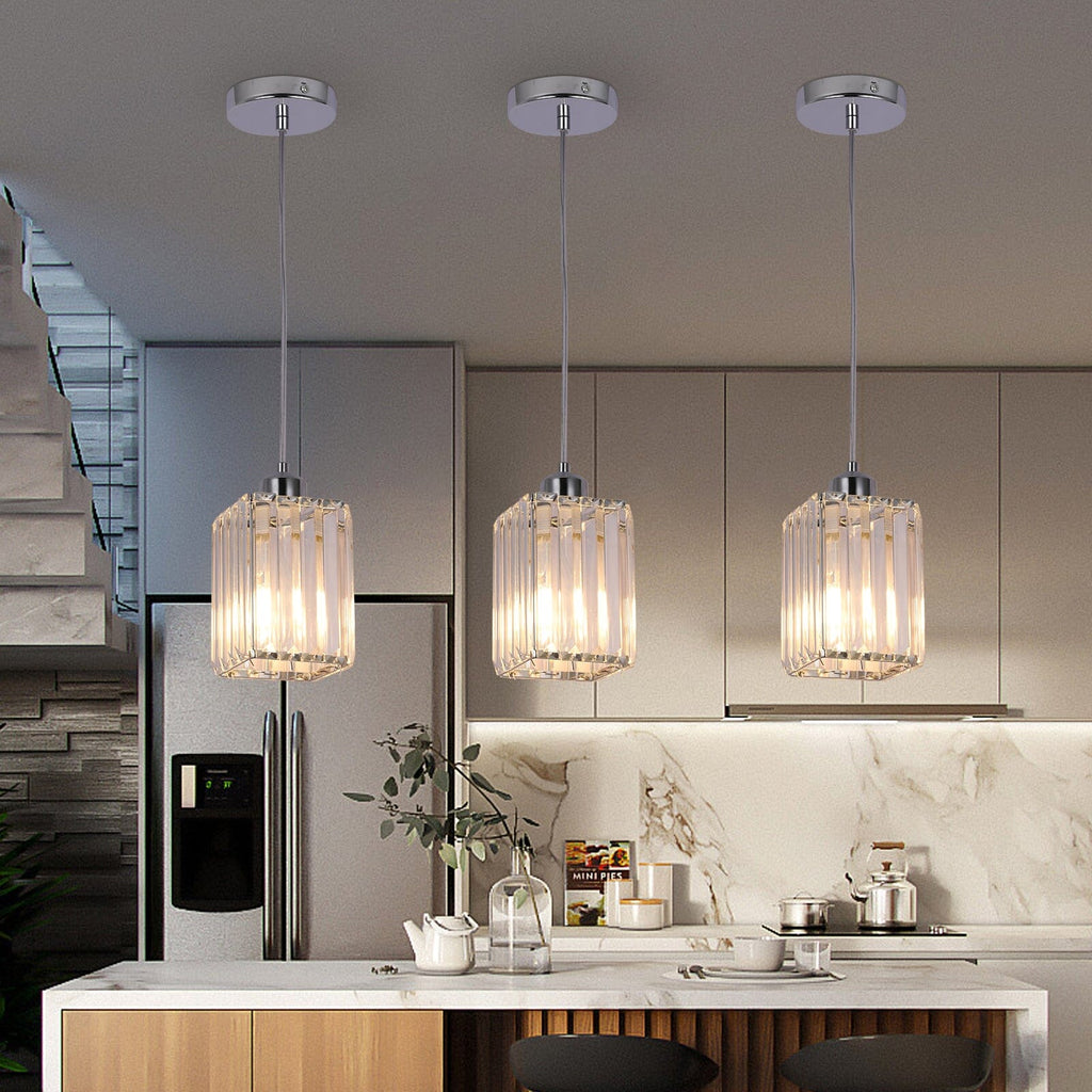 Lumistra Crystal Glass Pendant Light for Living Rooms