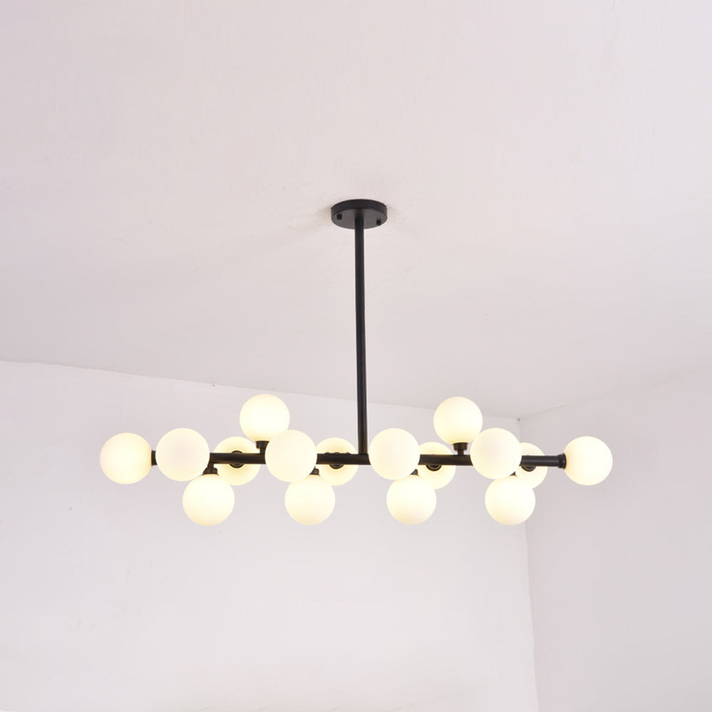 Valentina Bass Glass Bubble Golden Chandelier | ventumra
