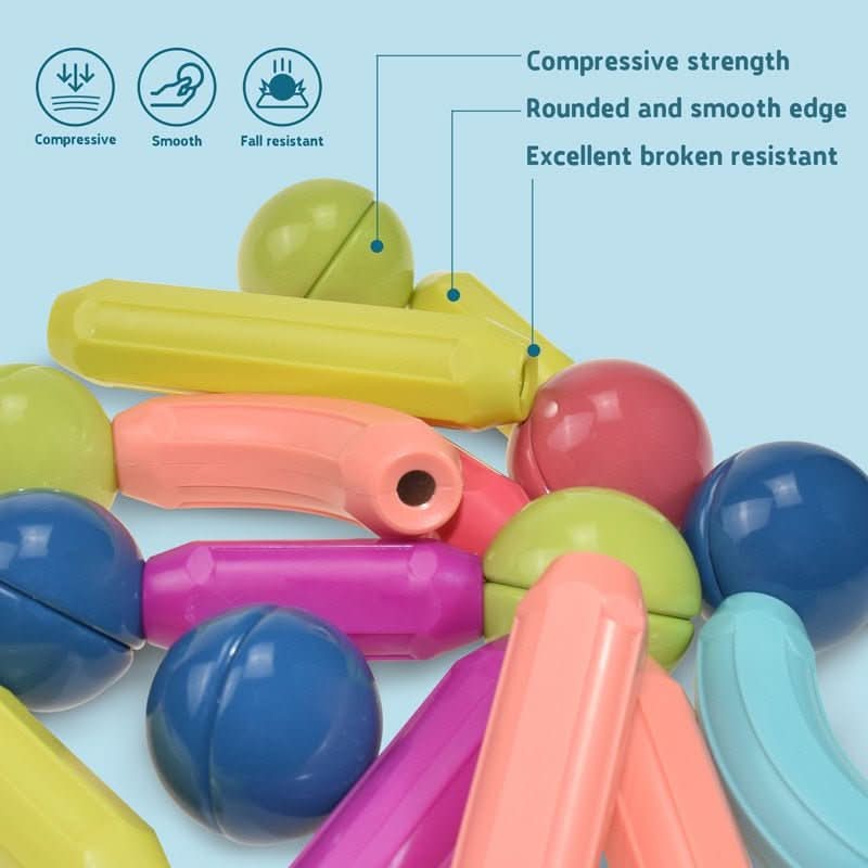 NovaStix Magnetische Kreativstäbchen - Ineinandergreifende geometrische Formen