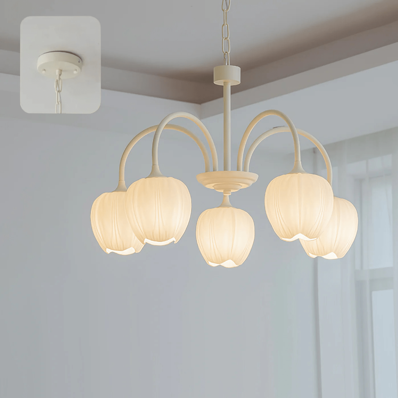 Tulip Fresh Chandeliers Glass | ventumra