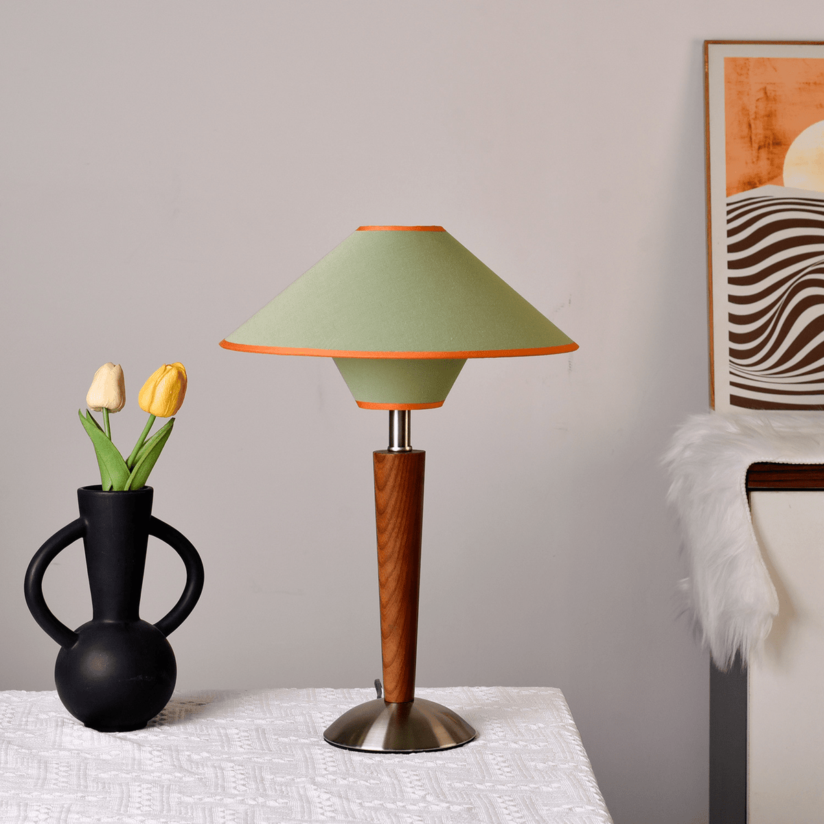 Talonwood Wooden Table Lamp | Ventumra