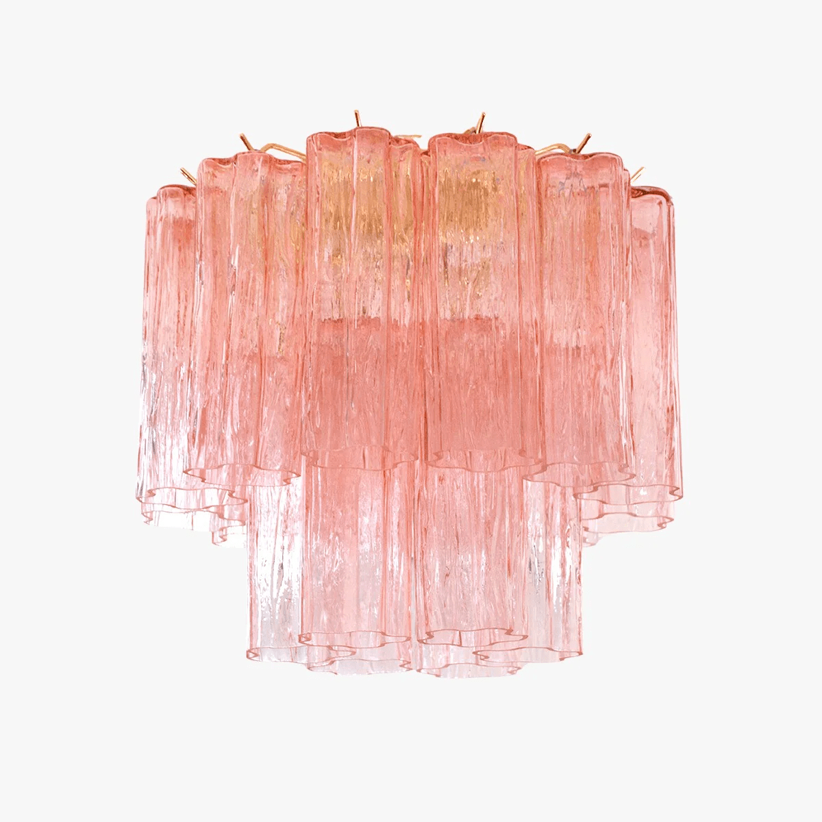 Aurora Tubes Ceiling Lamp Pink Waterfall Style | ventumra