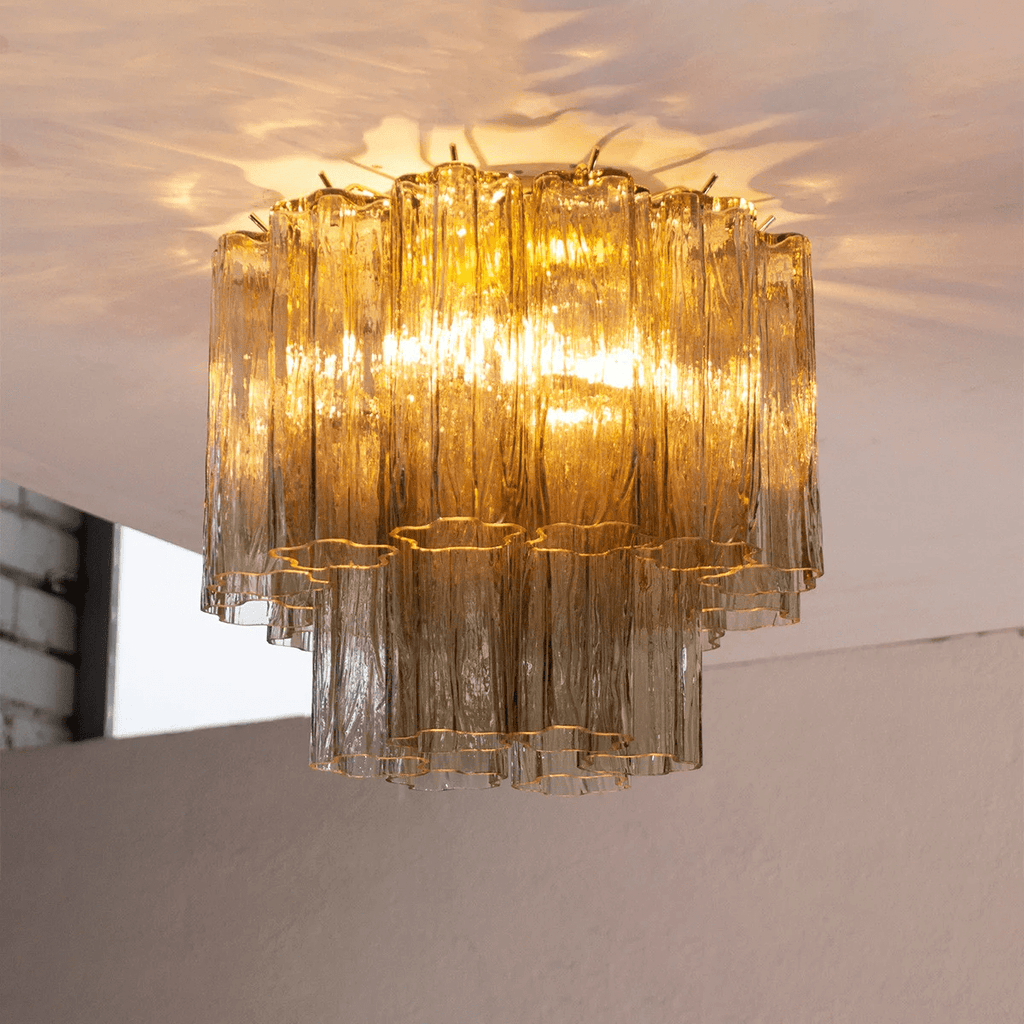 Aurora Tubes Ceiling Lamp Pink Waterfall Style | ventumra