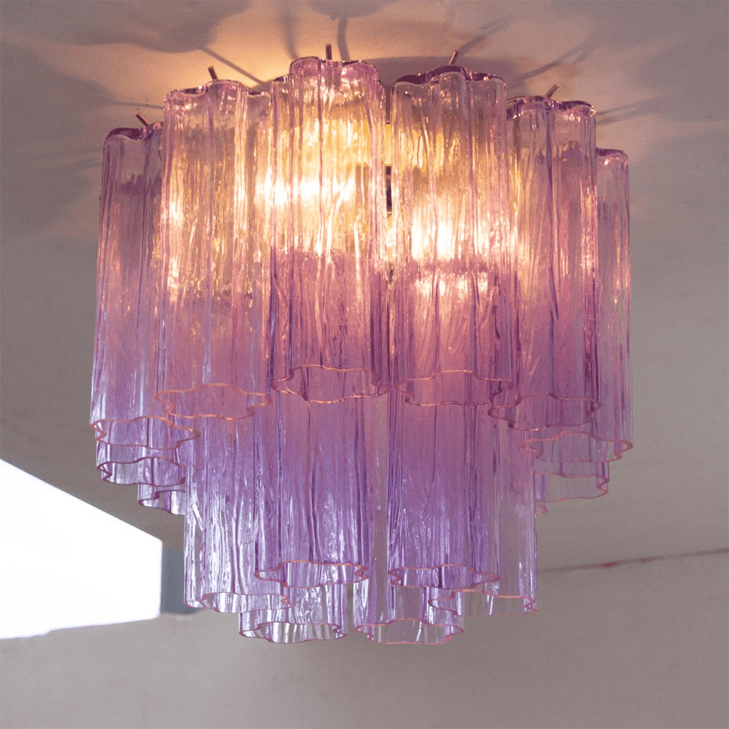Aurora Tubes Ceiling Lamp Pink Waterfall Style | ventumra