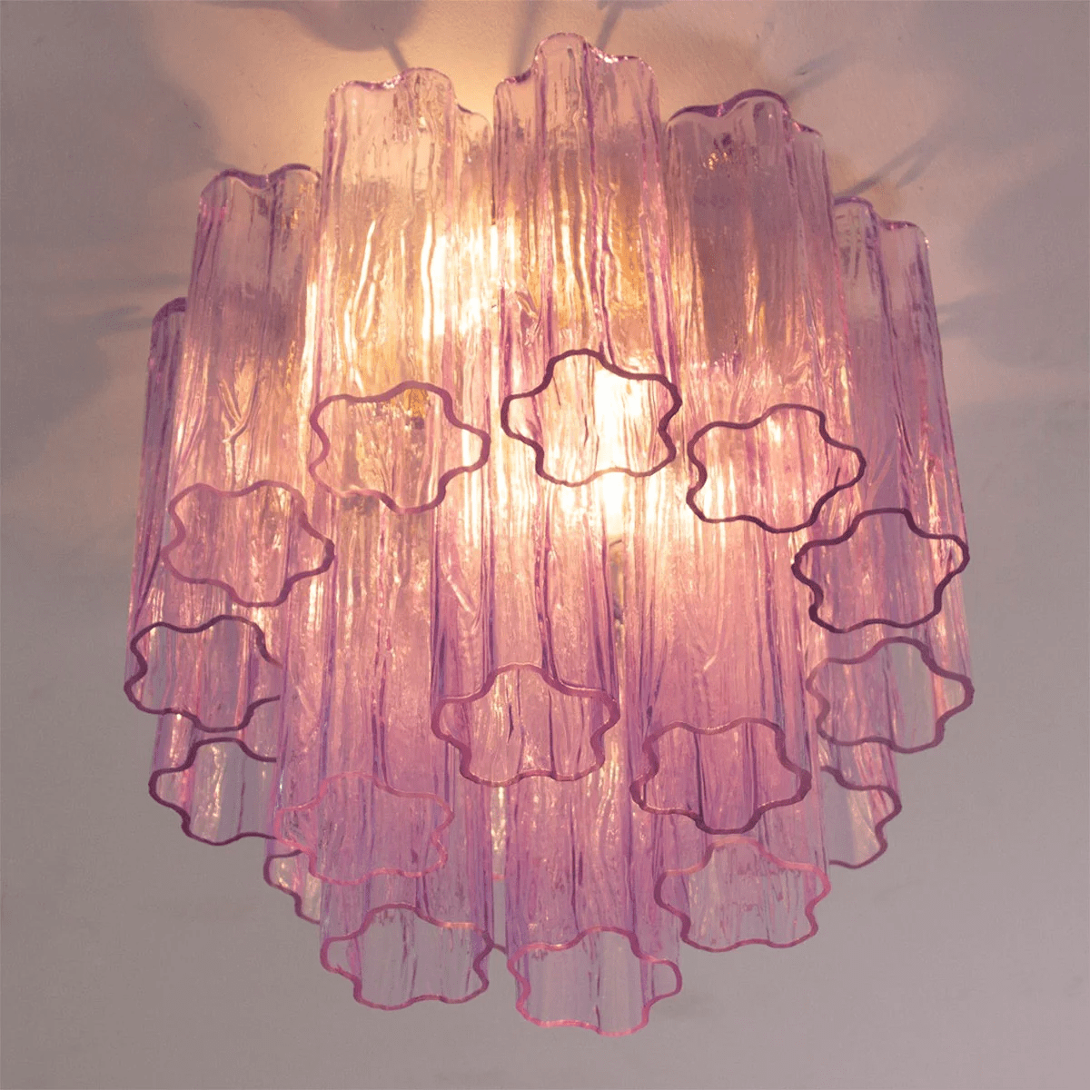Aurora Tubes Ceiling Lamp Pink Waterfall Style | ventumra