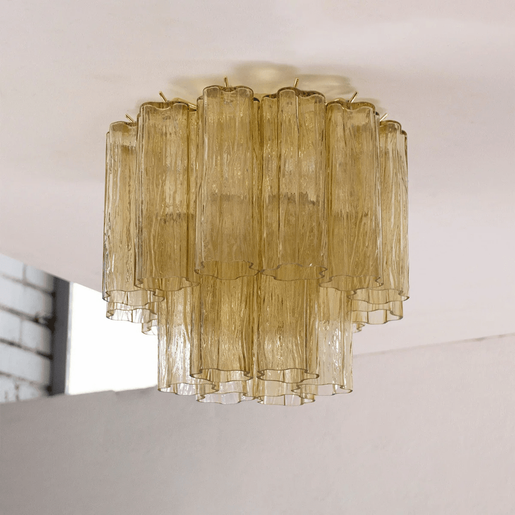 Aurora Tubes Ceiling Lamp Pink Waterfall Style | ventumra