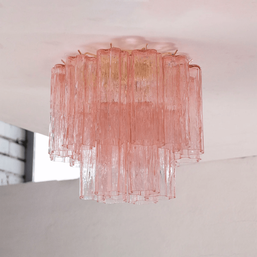 Aurora Tubes Ceiling Lamp Pink Waterfall Style | ventumra