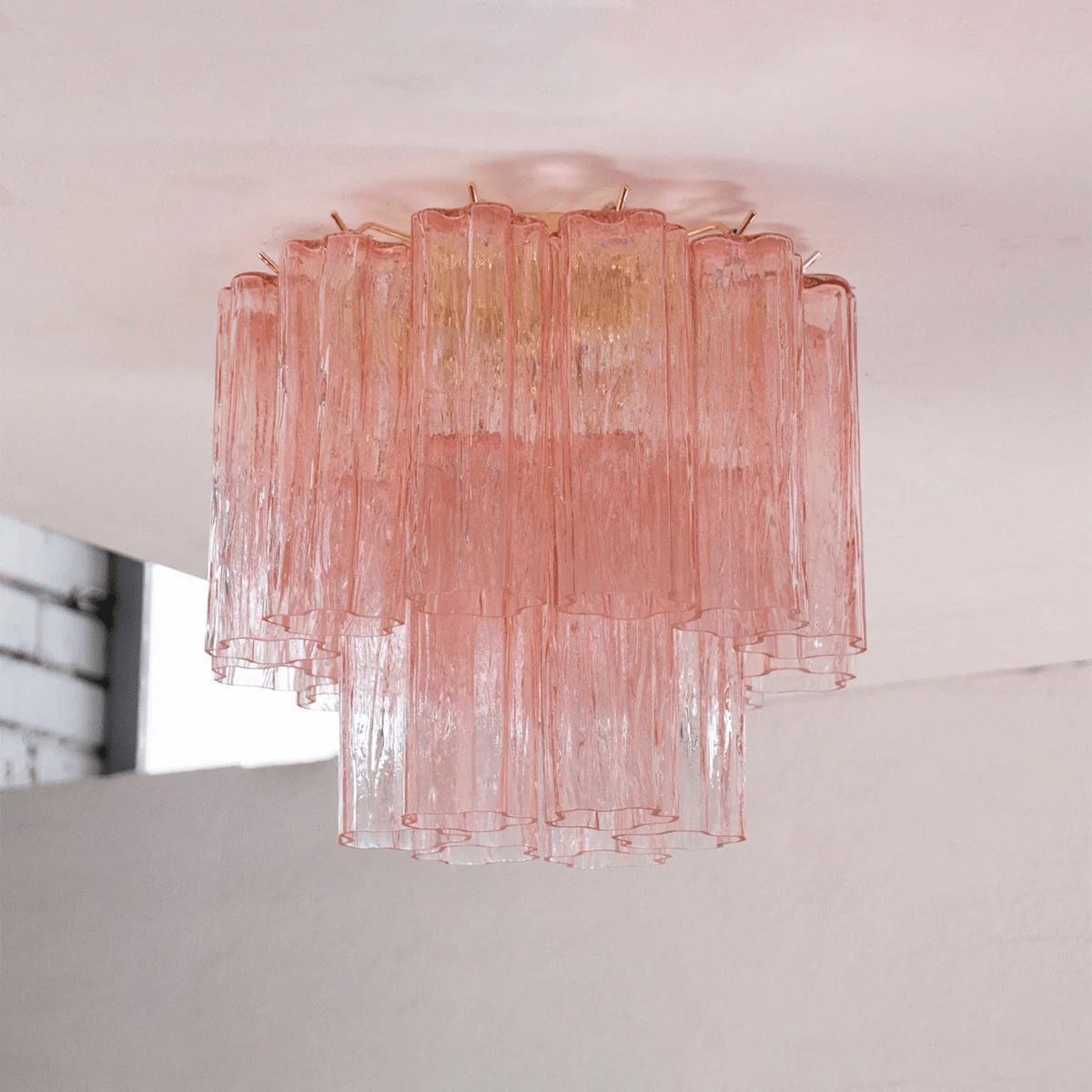 Aurora Tubes Ceiling Lamp Pink Waterfall Style | ventumra