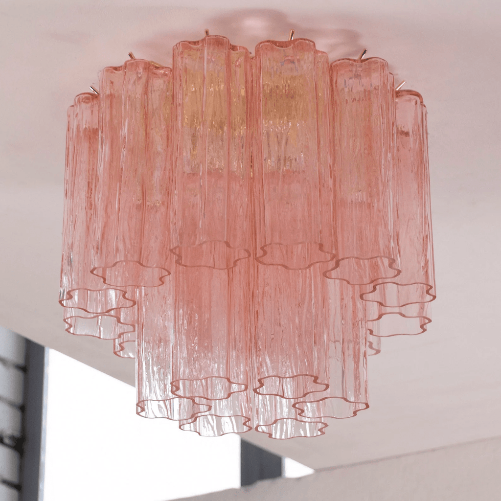 Aurora Tubes Ceiling Lamp Pink Waterfall Style | ventumra