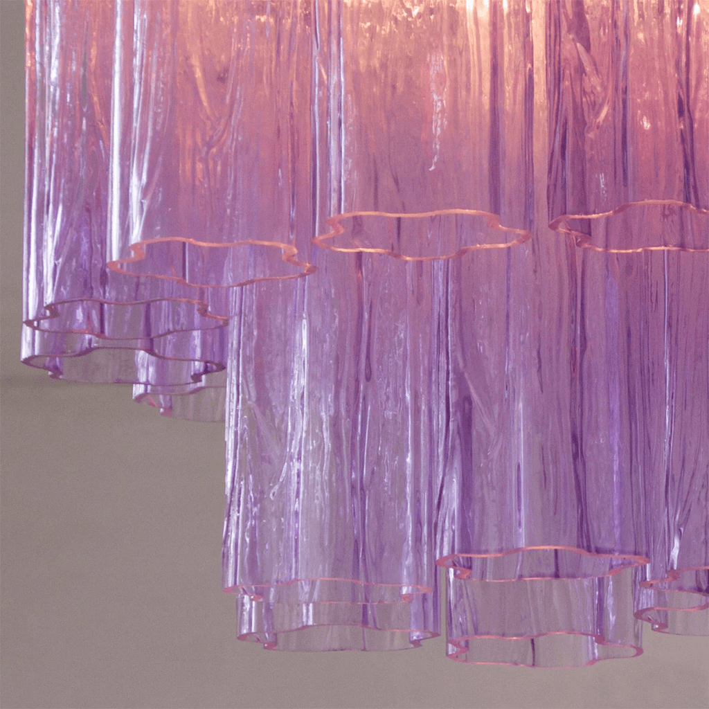 Aurora Tubes Ceiling Lamp Pink Waterfall Style | ventumra