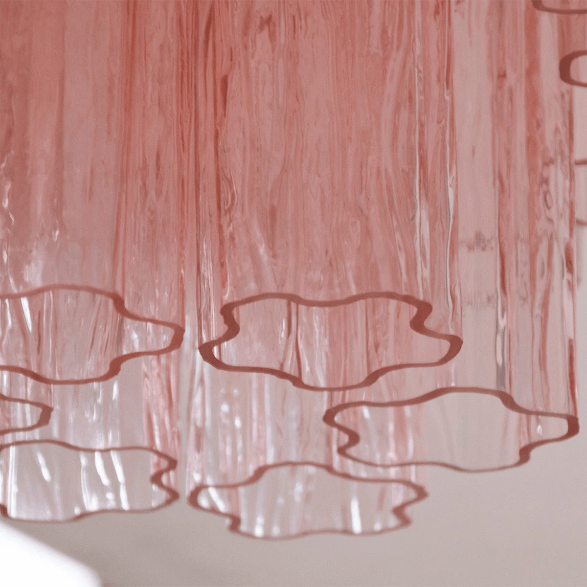 Aurora Tubes Ceiling Lamp Pink Waterfall Style | ventumra
