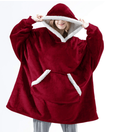 CozyNest Fleece Hoodie Blanket — Mobile Sleeping Quilt Hybrid