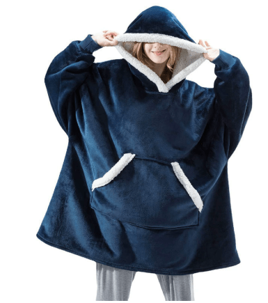 CozyNest Fleece Hoodie Blanket — Mobile Sleeping Quilt Hybrid