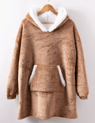 CozyNest Fleece Hoodie Blanket — Mobile Sleeping Quilt Hybrid
