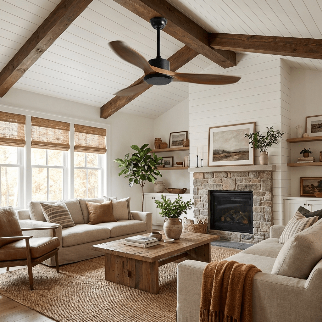 Aero Curve Wood Ceiling Fan | Ventumra