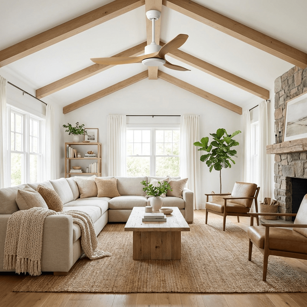 Aero Curve Wood Ceiling Fan | Ventumra