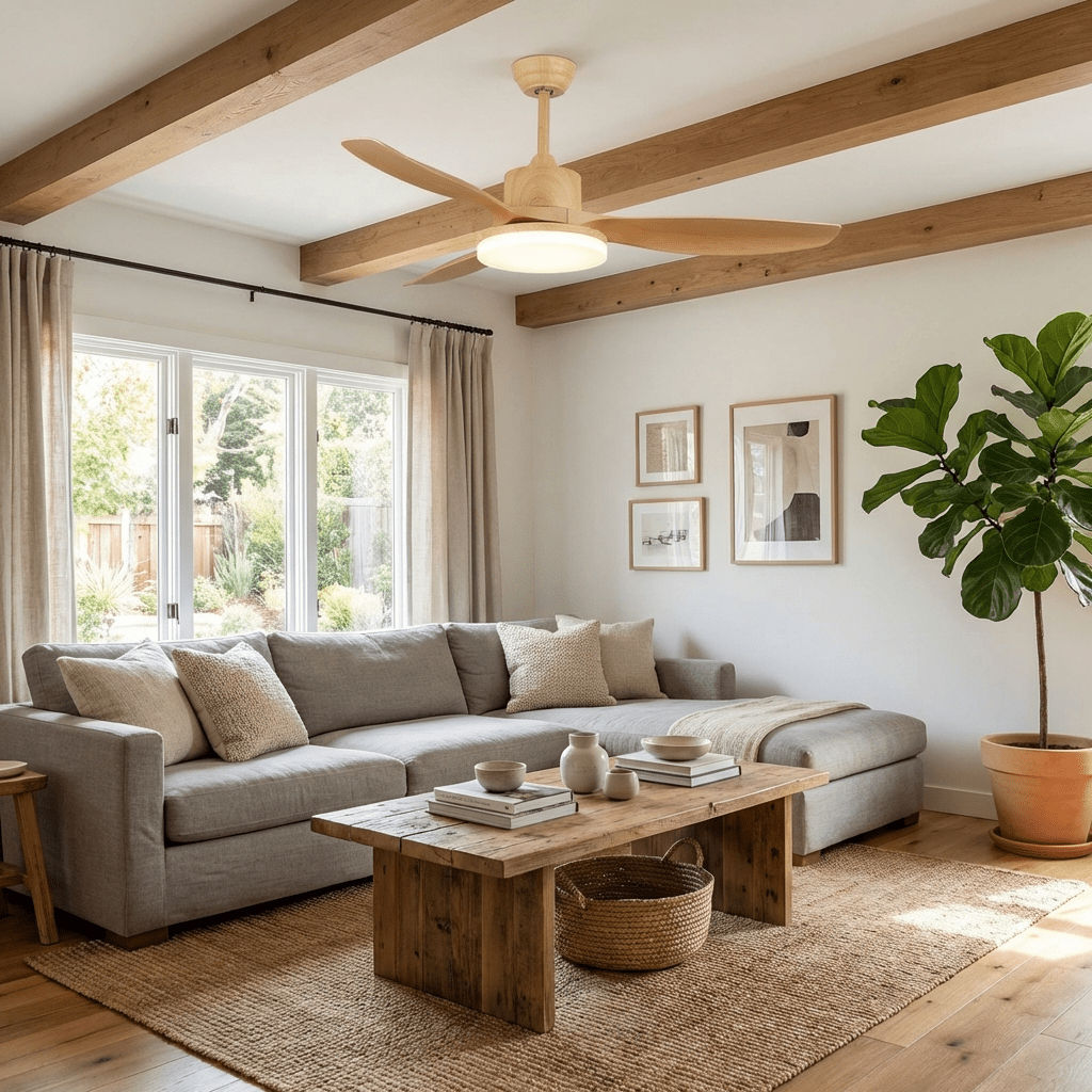 Asymmetric Blade Ceiling Fan Light | Ventumra