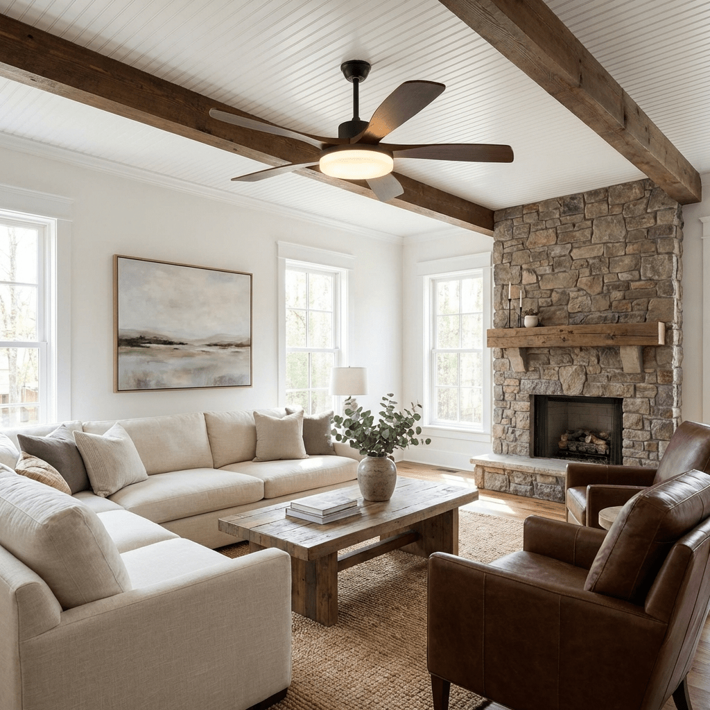 Asymmetric Blade Ceiling Fan Light | Ventumra