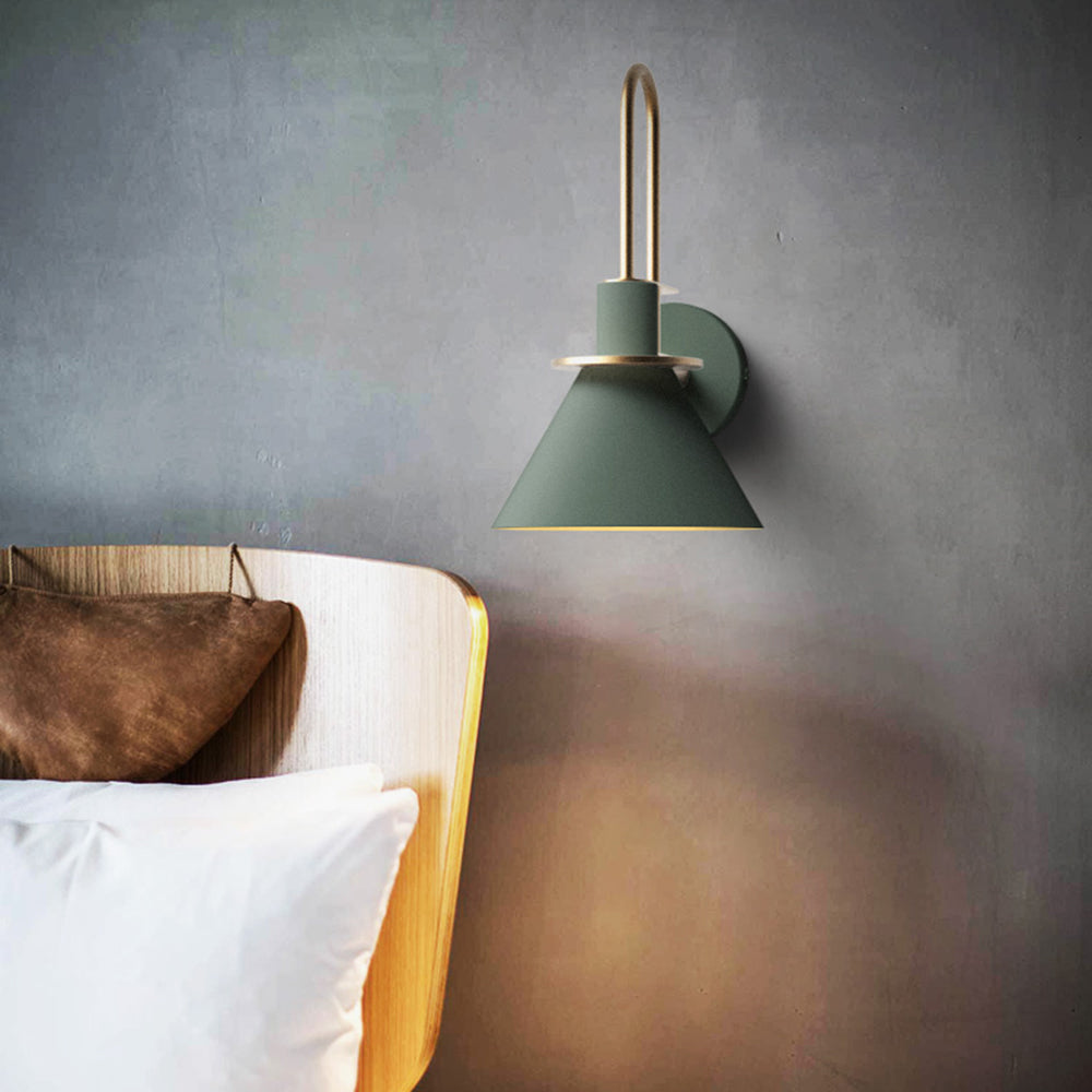 Valentina Vintage Horn Shape Metal Wall Lamp, Living room/Bedroom/Bathroom | ventumra