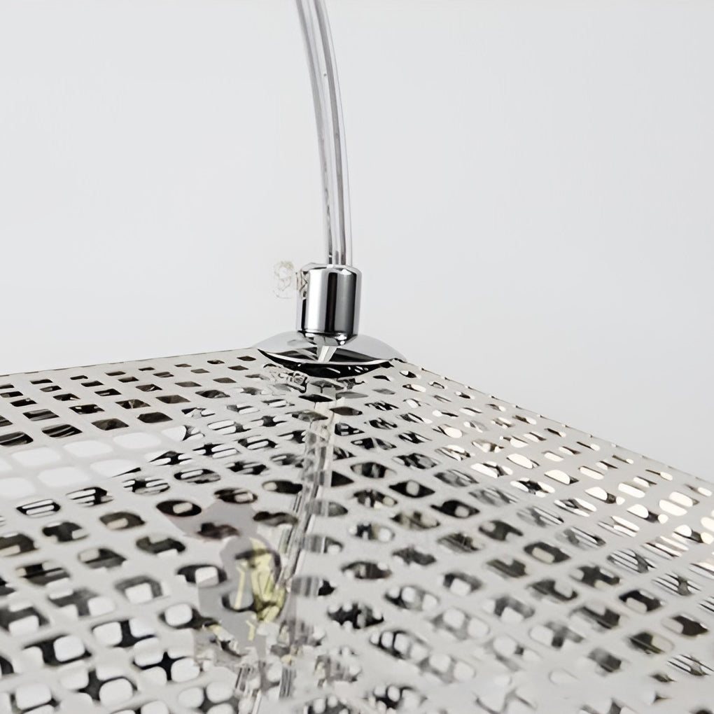 Lyra Geometric Round Pendant Lamp in Electrolytic Metal
