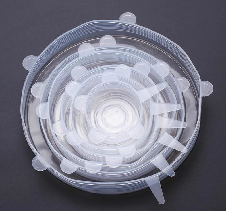 FlexiCover SmartSeal — 6 Reusable Silicone Food Lids