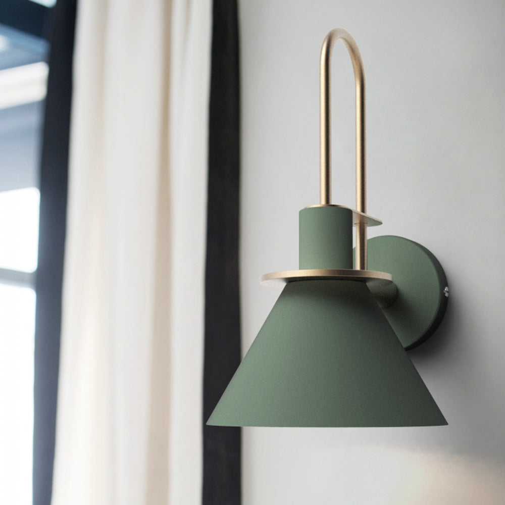 Valentina Vintage Horn Shape Metal Wall Lamp, Living room/Bedroom/Bathroom | ventumra
